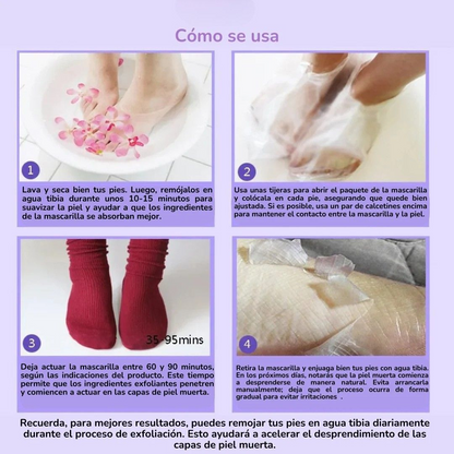 Mascarilla Exfoliante para Pies -  ¡Pies perfectos este verano!