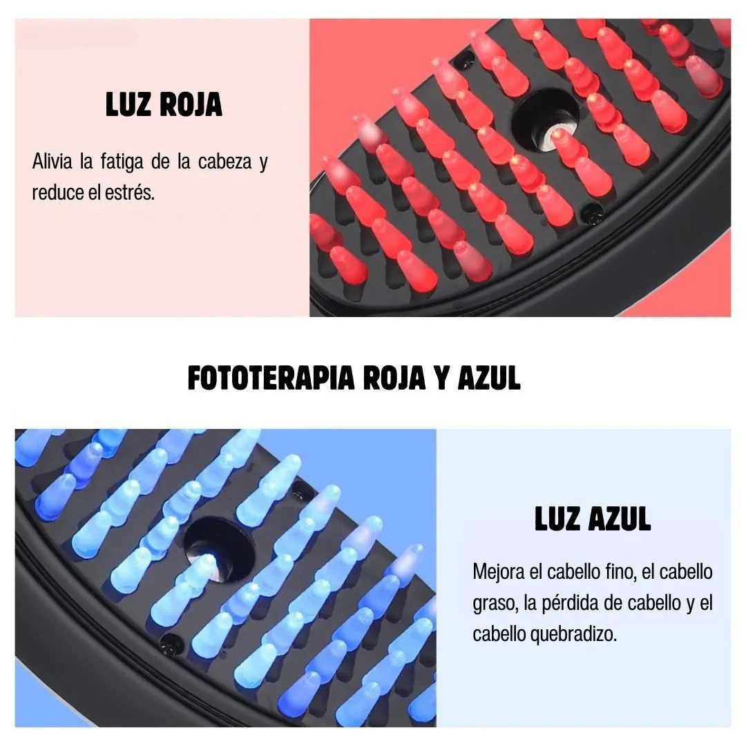 Peine de Masaje Eléctrico para Crecimiento del Cabello