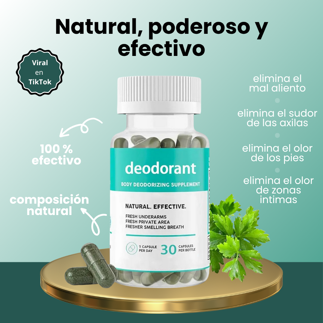 Desodorante en cápsulas -  Frescura que nace desde tu interior